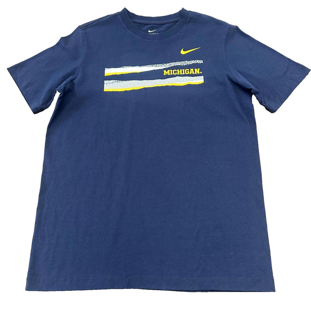 New Nike Michigan Wolverines Short Sleeve Shirt Size Youth XL